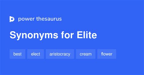 elite synonym